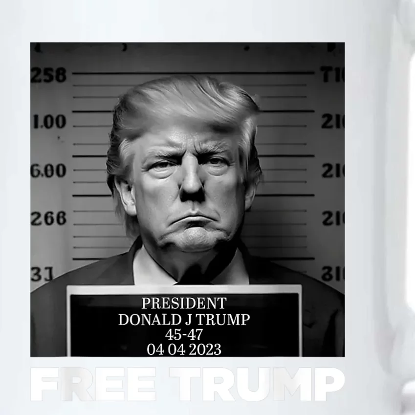 Free Donald Trump Mugshot Black Color Changing Mug