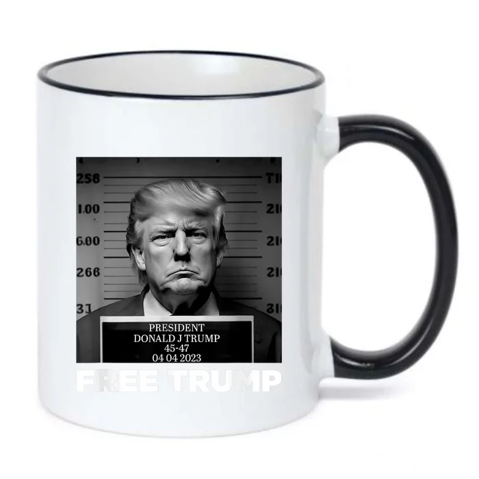 Free Donald Trump Mugshot Black Color Changing Mug