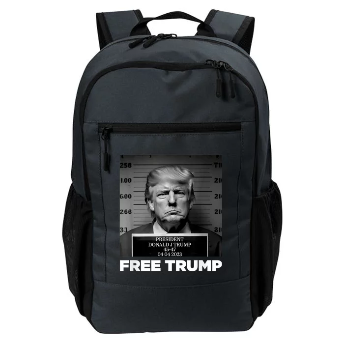 Free Donald Trump Mugshot Daily Commute Backpack