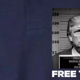 Free Donald Trump Mugshot Softstyle Adult Sport Polo