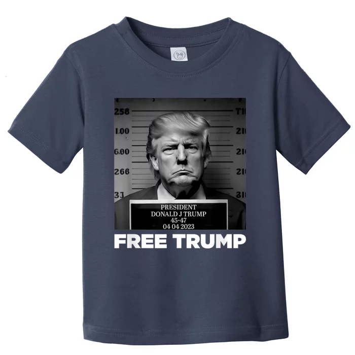 Free Donald Trump Mugshot Toddler T-Shirt