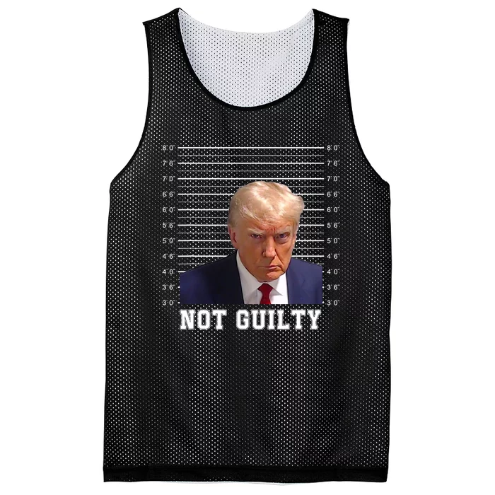 Free Donald Trump Mug Shot Republican President MAGA 2024 Mesh Reversible Basketball Jersey Tank