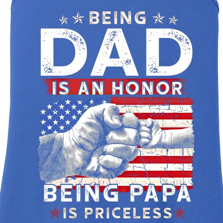 Fathers Day Tee For Dad An Honor Being Papa Is Priceless Gift Ladies Essential Tank