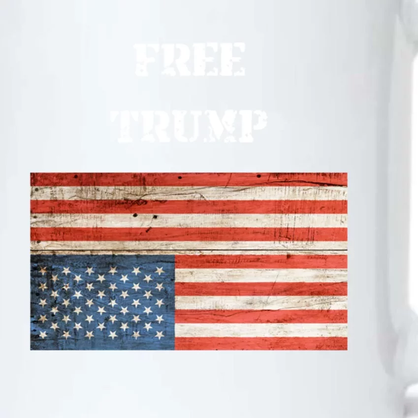 Free Donald Trump Upside Down United States Flag Meaningful Gift Black Color Changing Mug