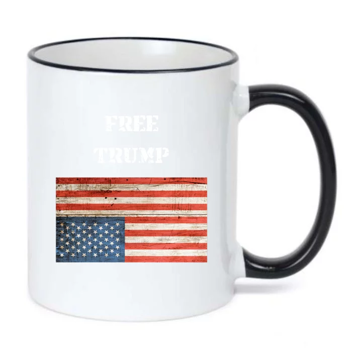 Free Donald Trump Upside Down United States Flag Meaningful Gift Black Color Changing Mug