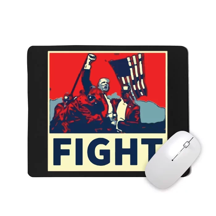 Fight Donald Trump I Stand With Trump Make America Great Again Mousepad