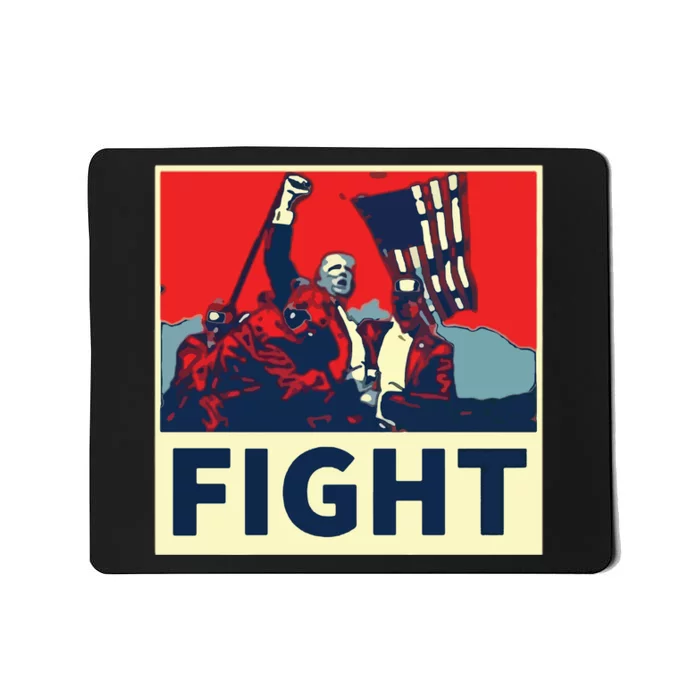 Fight Donald Trump I Stand With Trump Make America Great Again Mousepad