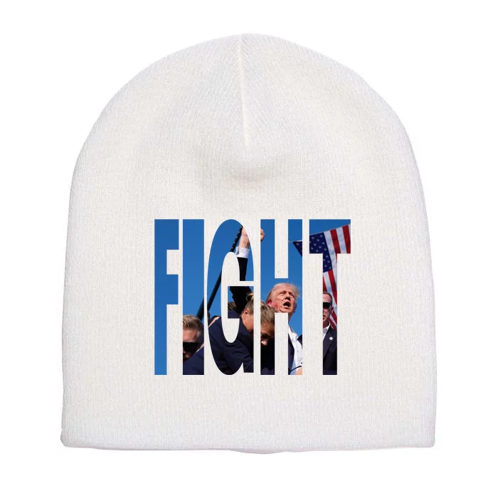 Fight Donald Trump Short Acrylic Beanie