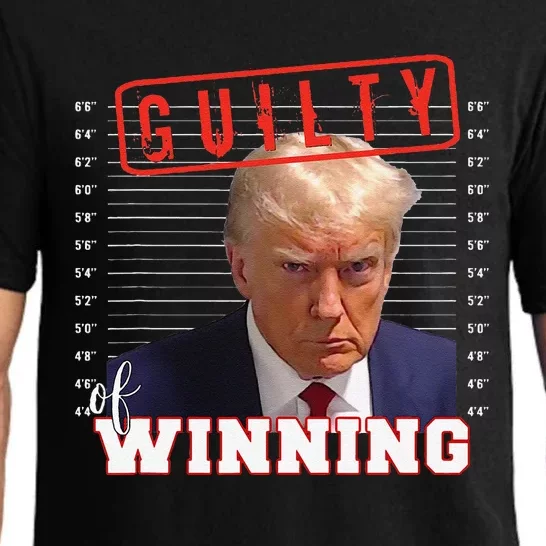 Funny Donald Trump Mug Shot Guilty Of Winning Funny 2024 Election Pajama Set