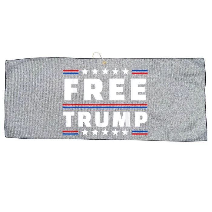 Free Donald Trump Republican Support Large Microfiber Waffle Golf Towel