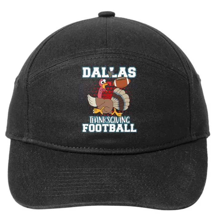 Funny Dallas Thanksgiving Football Thanksgiving Turkey 7-Panel Snapback Hat