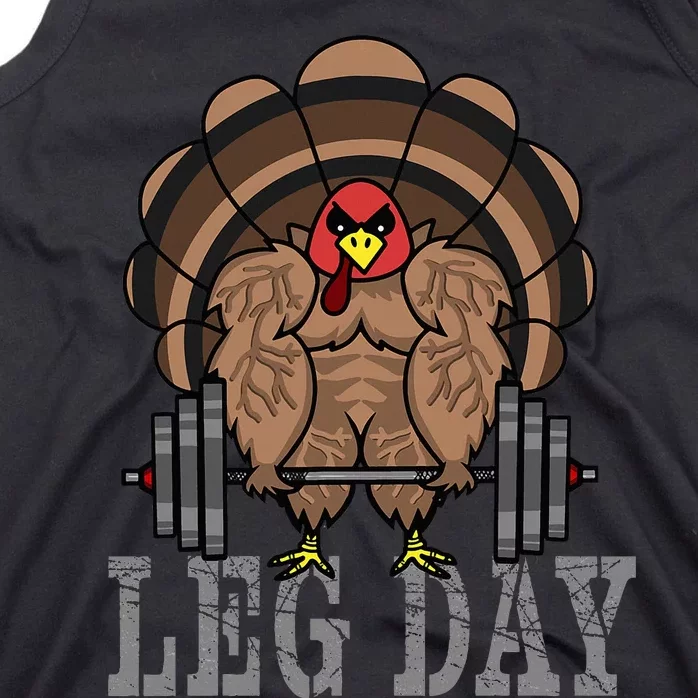 Funny Deadlifting Turkey Thanksgiving Leg Day Deadlift Tank Top