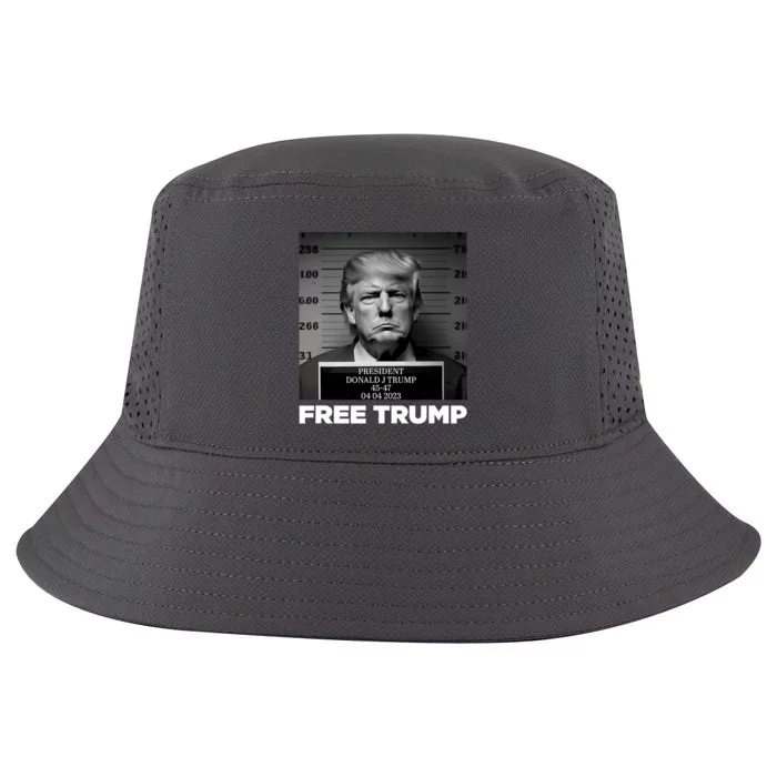 Free Donald Trump Mugshot Cool Comfort Performance Bucket Hat