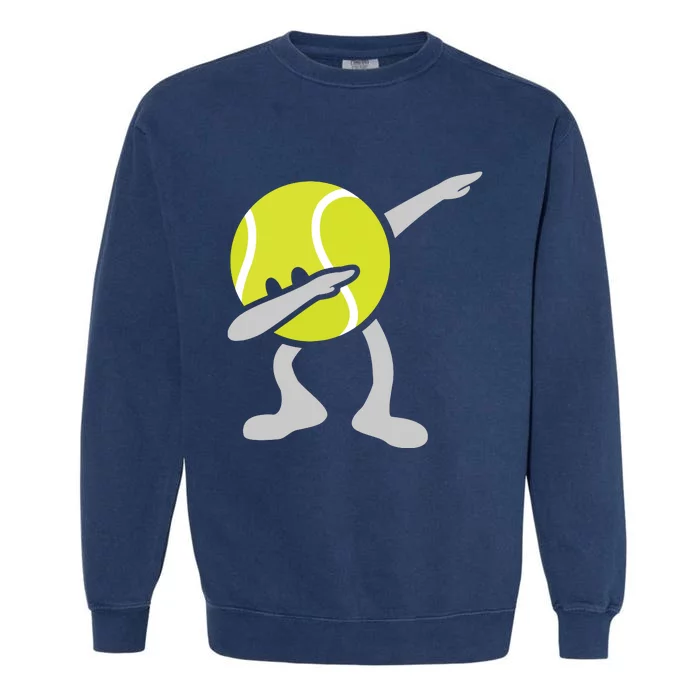 Funny Dabbing Tennis Ball Garment-Dyed Sweatshirt