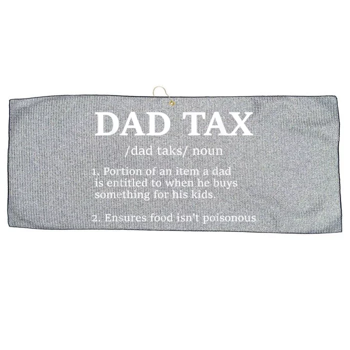 Funny Dad Tax Definition Apparel Large Microfiber Waffle Golf Towel