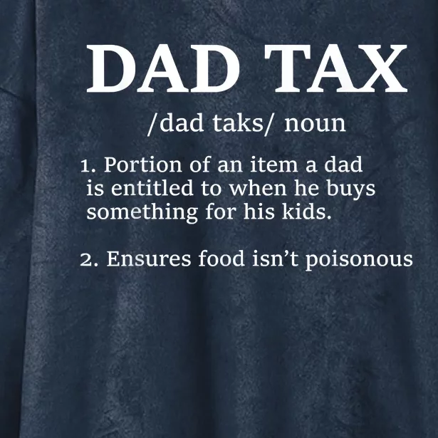 Funny Dad Tax Definition Apparel Hooded Wearable Blanket