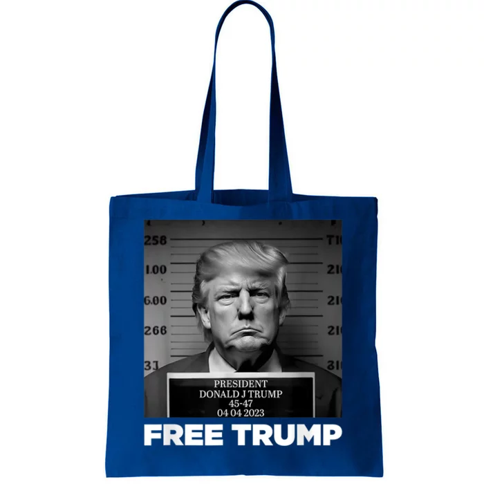 Free Donald Trump Mugshot Tote Bag