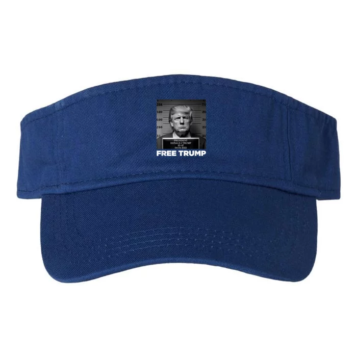 Free Donald Trump Mugshot Valucap Bio-Washed Visor