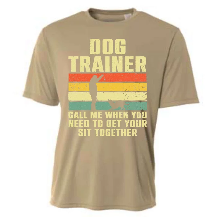 Funny Dog Training Design For Women Dog Trainer Training Cooling Performance Crew T-Shirt