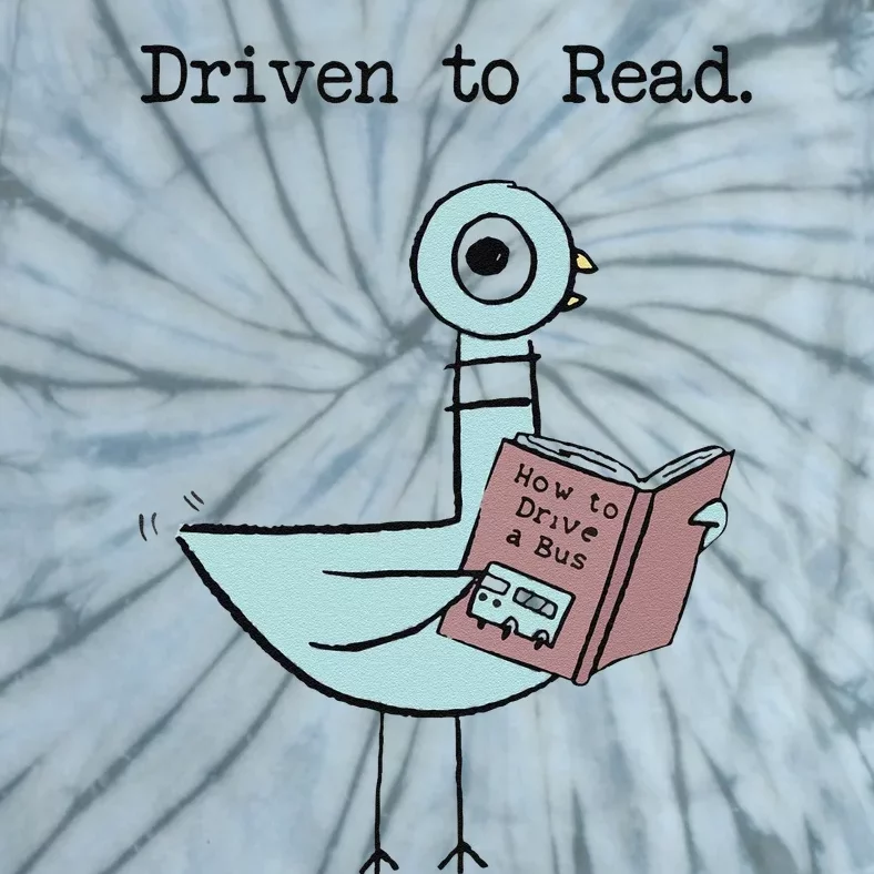 Funny Driven To Read Pigeon Library Reading Books Reader Funny Tie-Dye T-Shirt