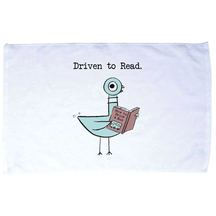 Funny Driven To Read Pigeon Library Reading Books Reader Funny Microfiber Hand Towel