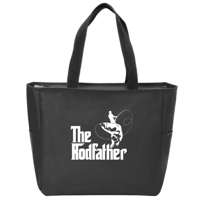 Father's Day The Rodfather Gift Fishing Dad Zip Tote Bag