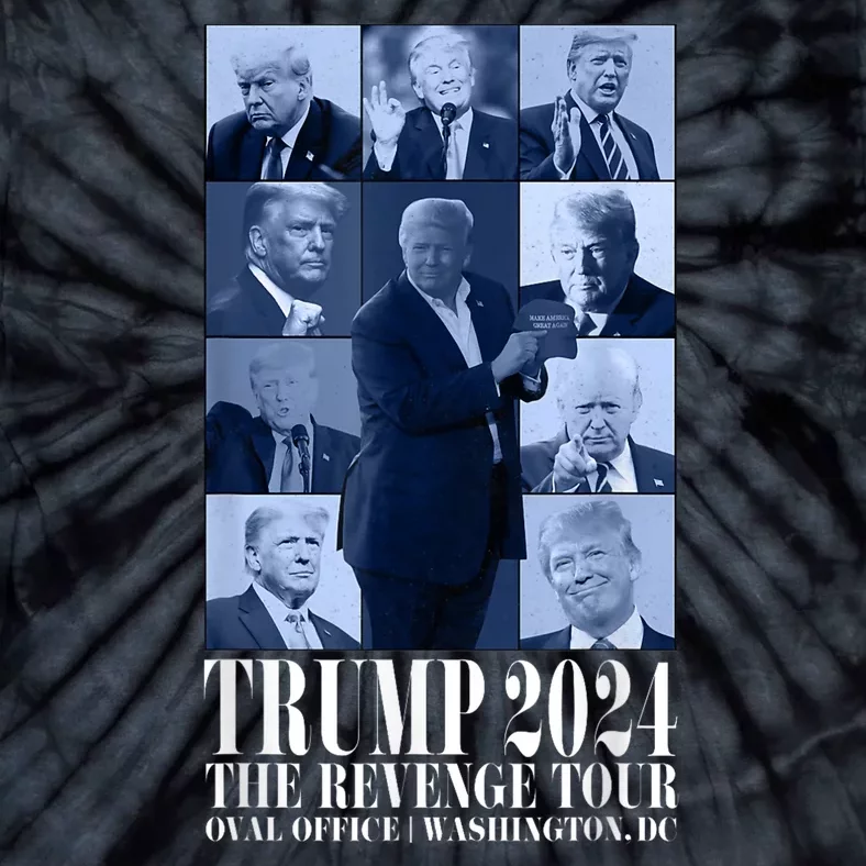 Funny Donald Trump The Revenge 2024 Ultra Maga Tie-Dye T-Shirt