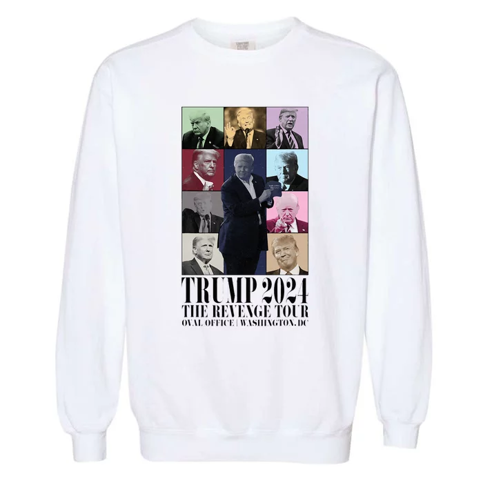 Funny Donald Trump The Revenge 2024 Ultra Maga Garment-Dyed Sweatshirt