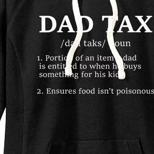 Funny Dad Tax Definition Apparel Women's Fleece Hoodie