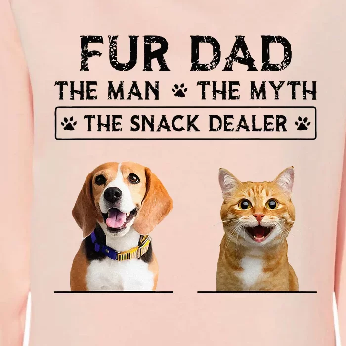 fur dad the man the myth the snack dealer Womens California Wash Sweatshirt