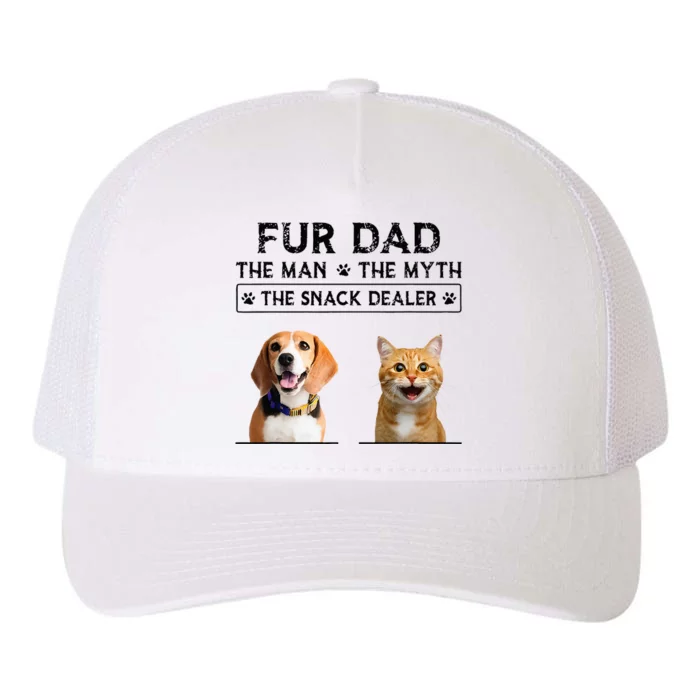 fur dad the man the myth the snack dealer Yupoong Adult 5-Panel Trucker Hat