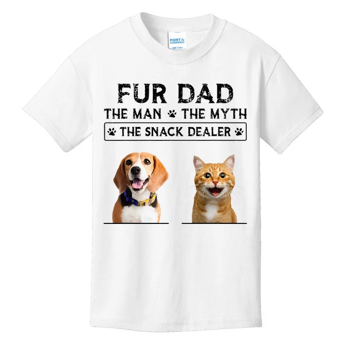 fur dad the man the myth the snack dealer Kids T-Shirt