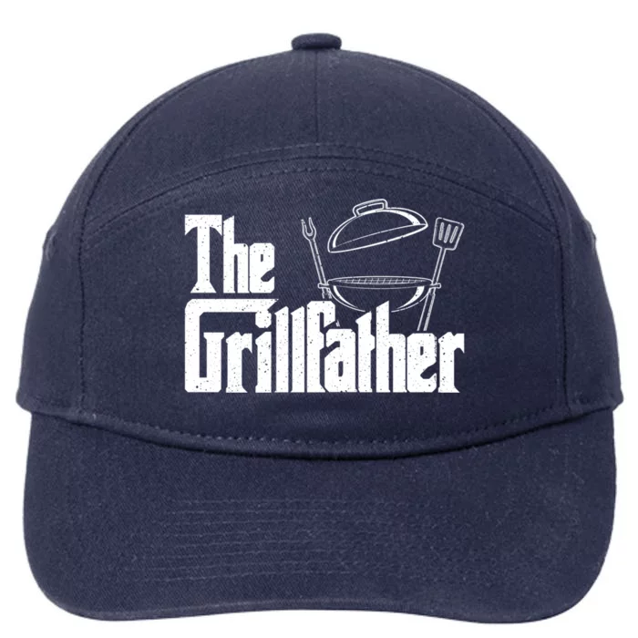 Fathers Day The Grillfather Grill Lover Dad Gift 7-Panel Snapback Hat