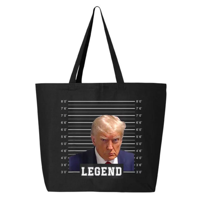 Free Donald Trump Mug Shot Republican President MAGA 2024 25L Jumbo Tote