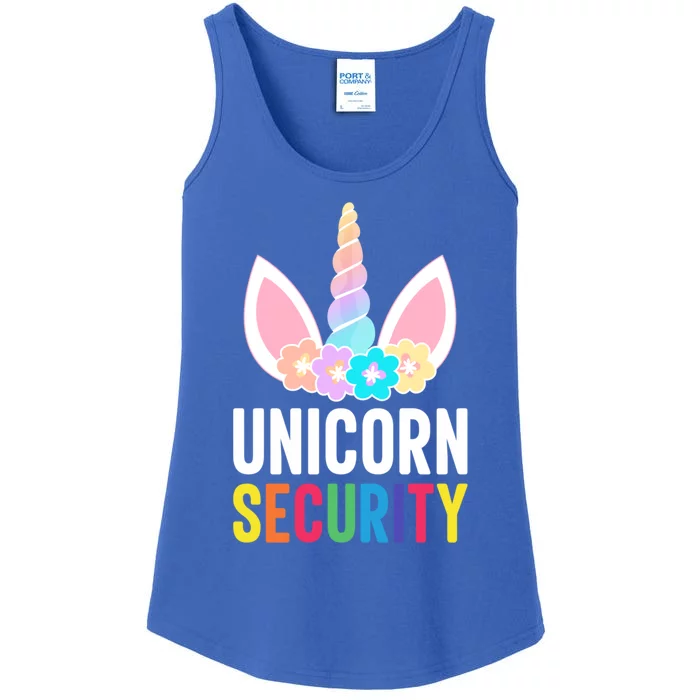 Funny Dabbing Unicorn Security Halloween Gift Ladies Essential Tank