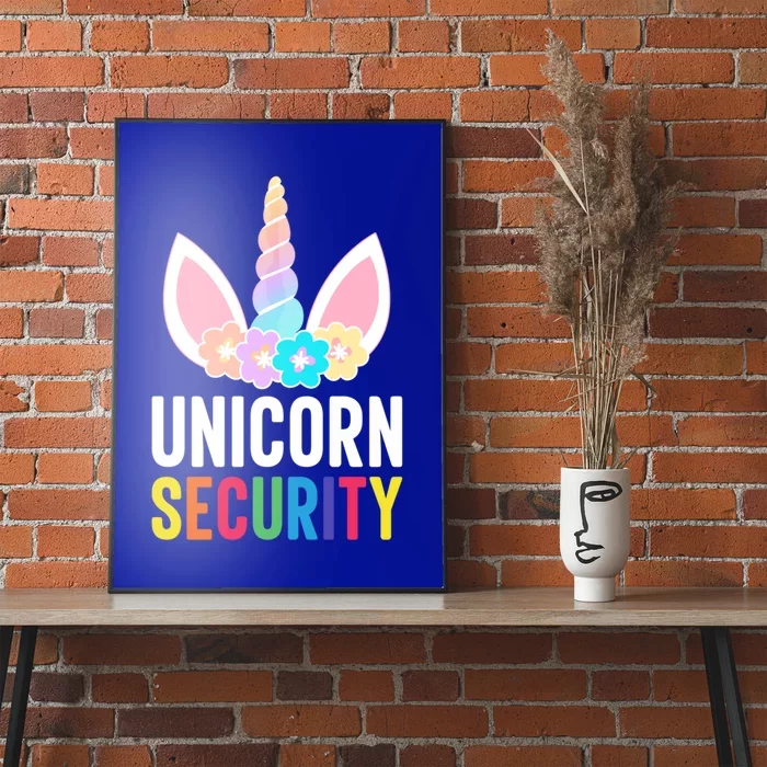 Funny Dabbing Unicorn Security Halloween Gift Poster