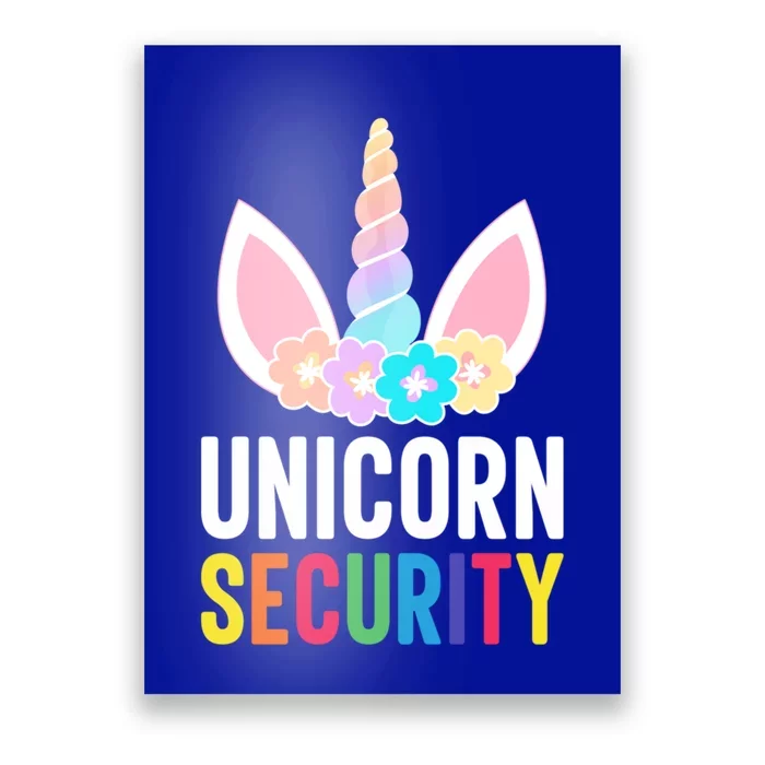 Funny Dabbing Unicorn Security Halloween Gift Poster