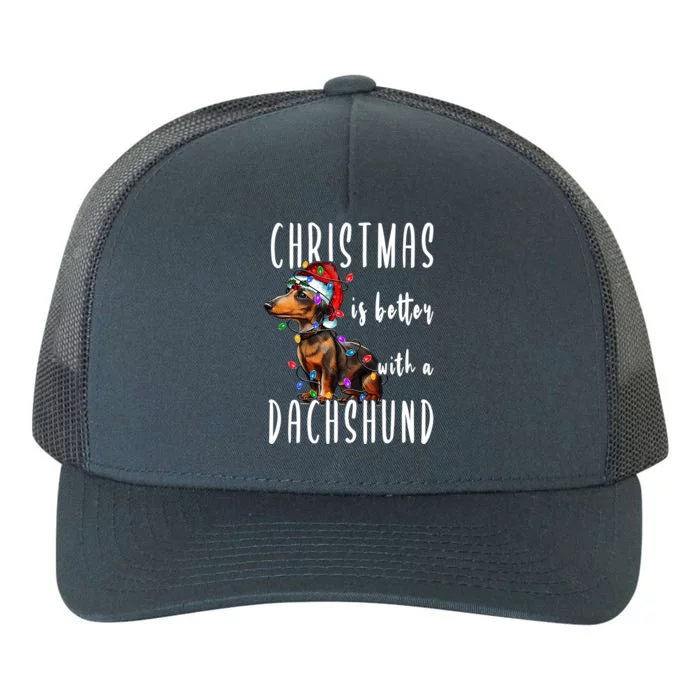 Funny Dachshund Ugly Christmas Gift Yupoong Adult 5-Panel Trucker Hat