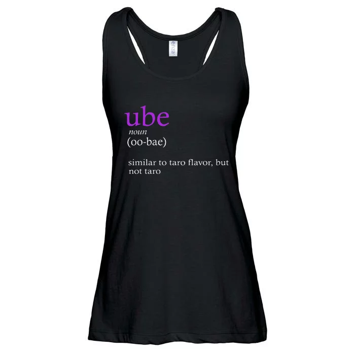 Funny Definition Ube Bae Flavor Ube Ladies Essential Flowy Tank