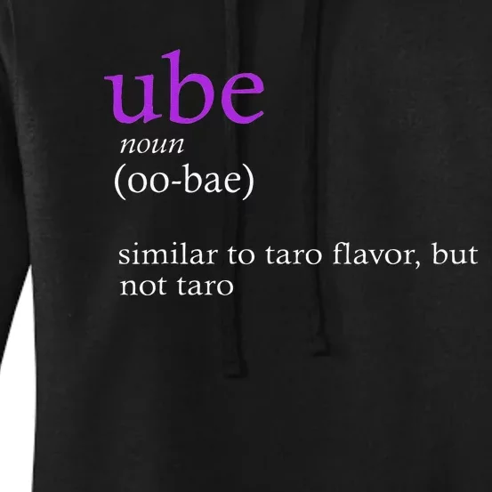 Funny Definition Ube Bae Flavor Ube Women's Pullover Hoodie