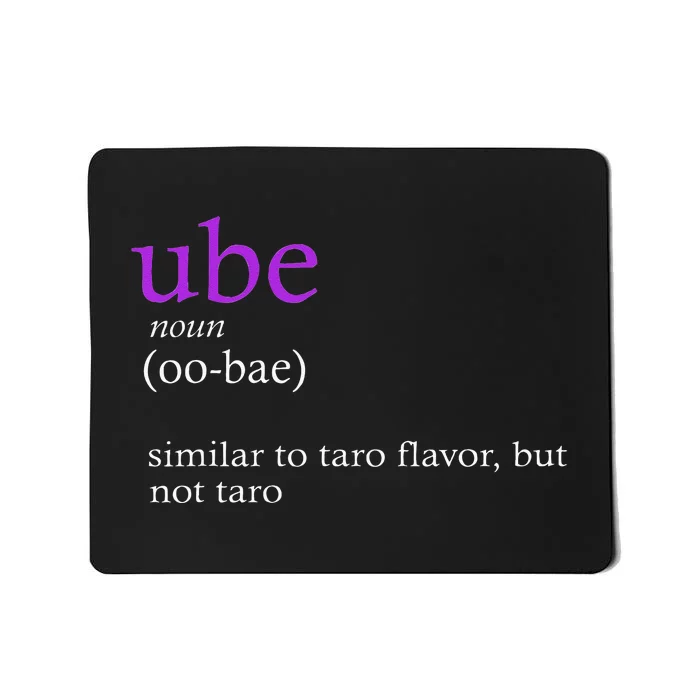 Funny Definition Ube Bae Flavor Ube Mousepad