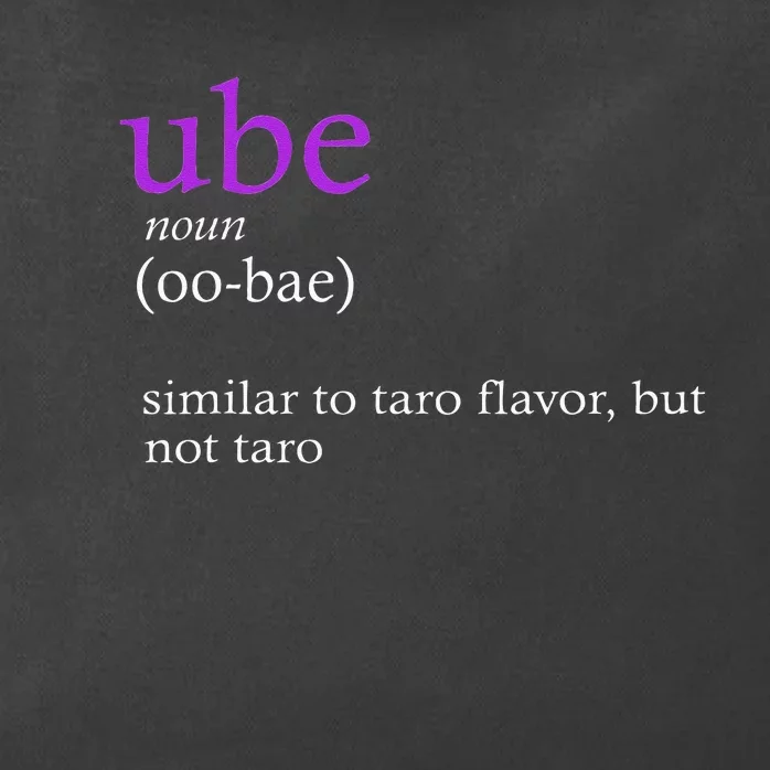 Funny Definition Ube Bae Flavor Ube Zip Tote Bag