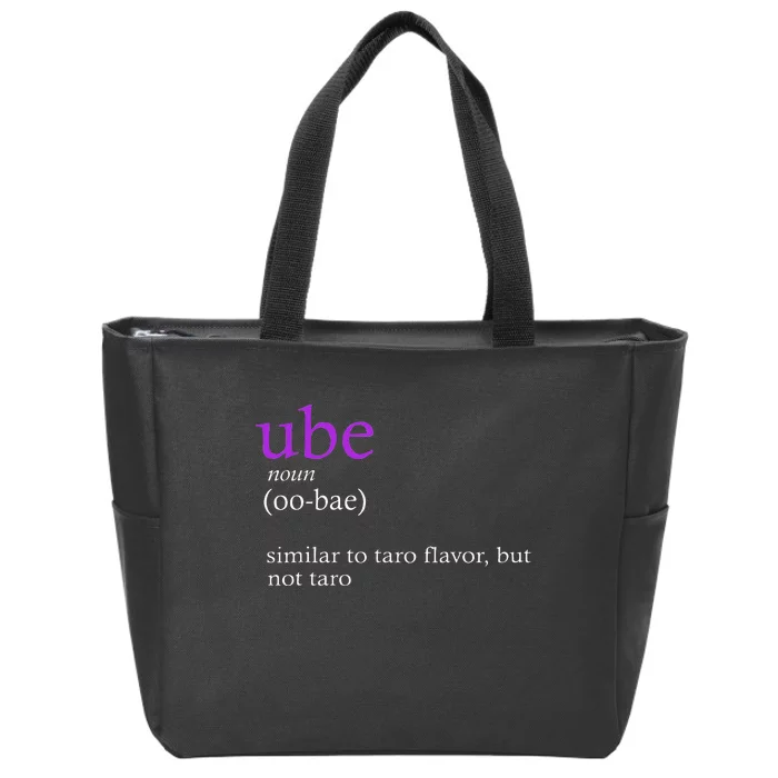 Funny Definition Ube Bae Flavor Ube Zip Tote Bag