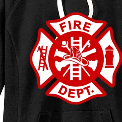 Fire Departt Uniform Firefighter Gear Fighter Gift Women's Fleece Hoodie