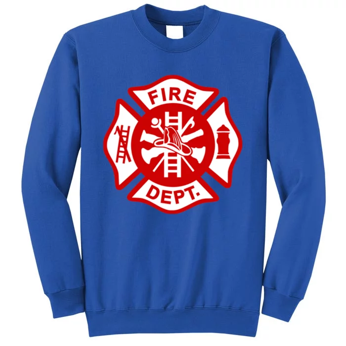 Fire Departt Uniform Firefighter Gear Fighter Gift Tall Sweatshirt