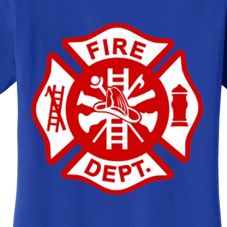 Fire Departt Uniform Firefighter Gear Fighter Gift Women's T-Shirt