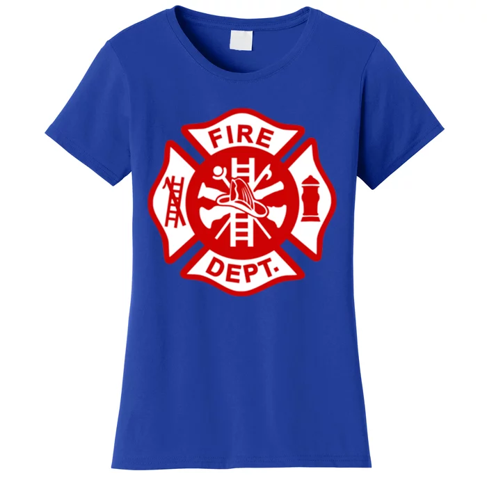 Fire Departt Uniform Firefighter Gear Fighter Gift Women's T-Shirt