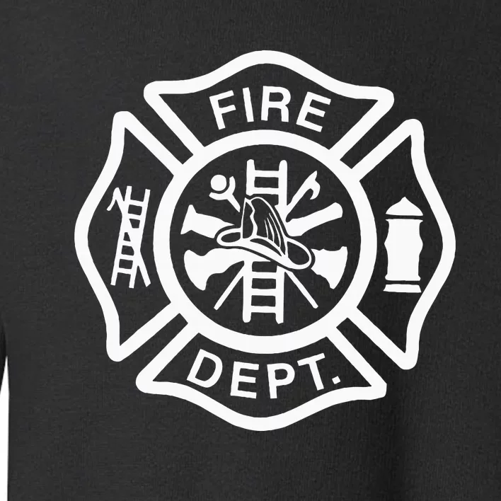 Fire Department Uniform Fireman Symbol Firefighter Gear Toddler Sweatshirt