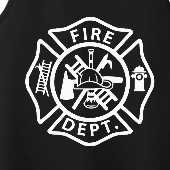 Fire Department Uniform Fireman Symbol Firefighter Gear Performance Tank