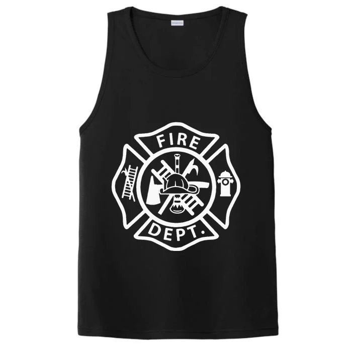 Fire Department Uniform Fireman Symbol Firefighter Gear Performance Tank